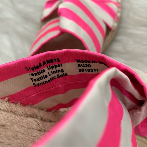 NWOB J Crew Twisted Knot Espadrille Sandals in Awning Stripe - Picture 8 of 8